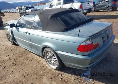 2003 BMW 330Ci z USA, uszkodzony, nr VIN WBABS53463EV90126